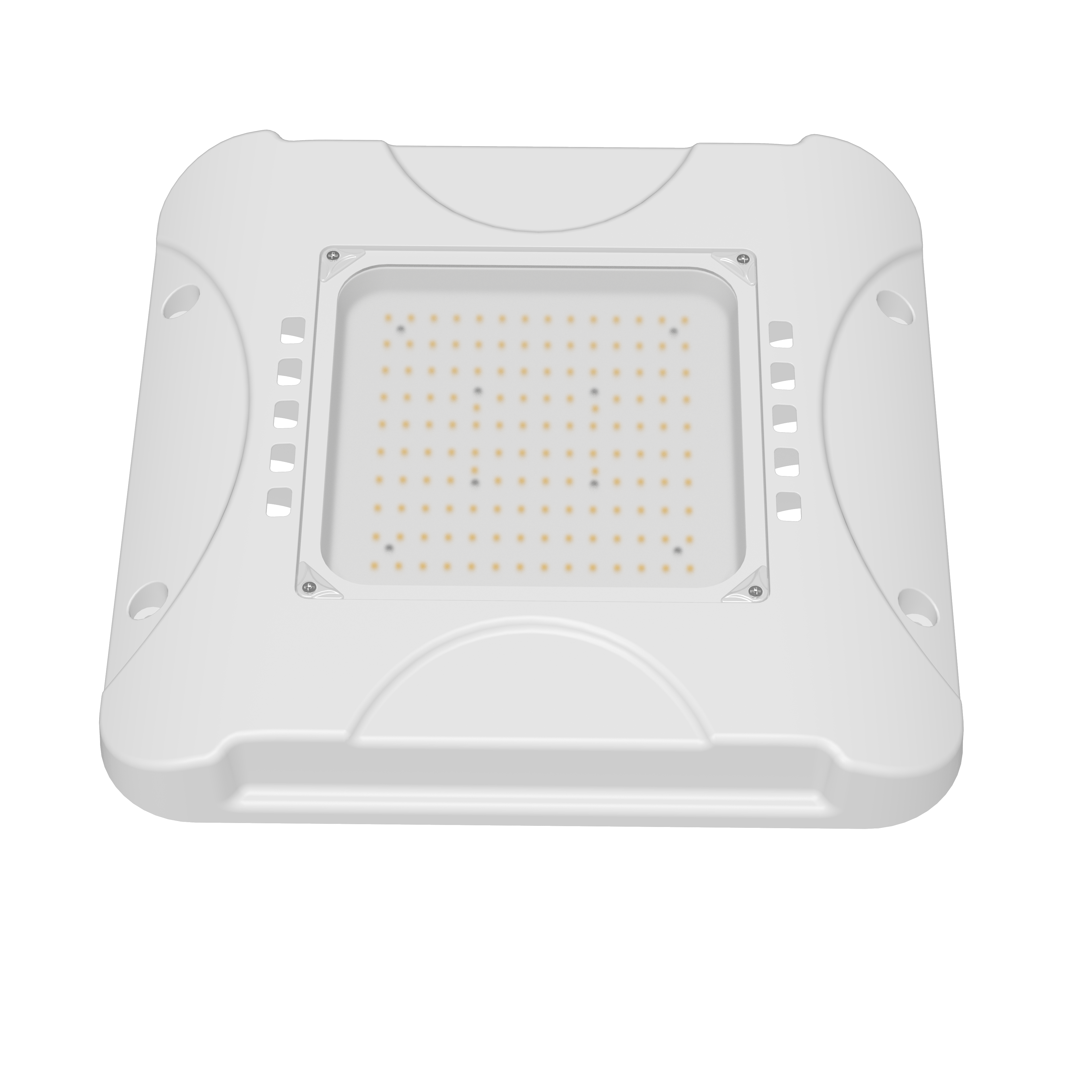 Wholesale Aluminum Housing Led Canopy Light 100w 150w 200w Ceiling Mounted Explosion-proof Gas Station Light