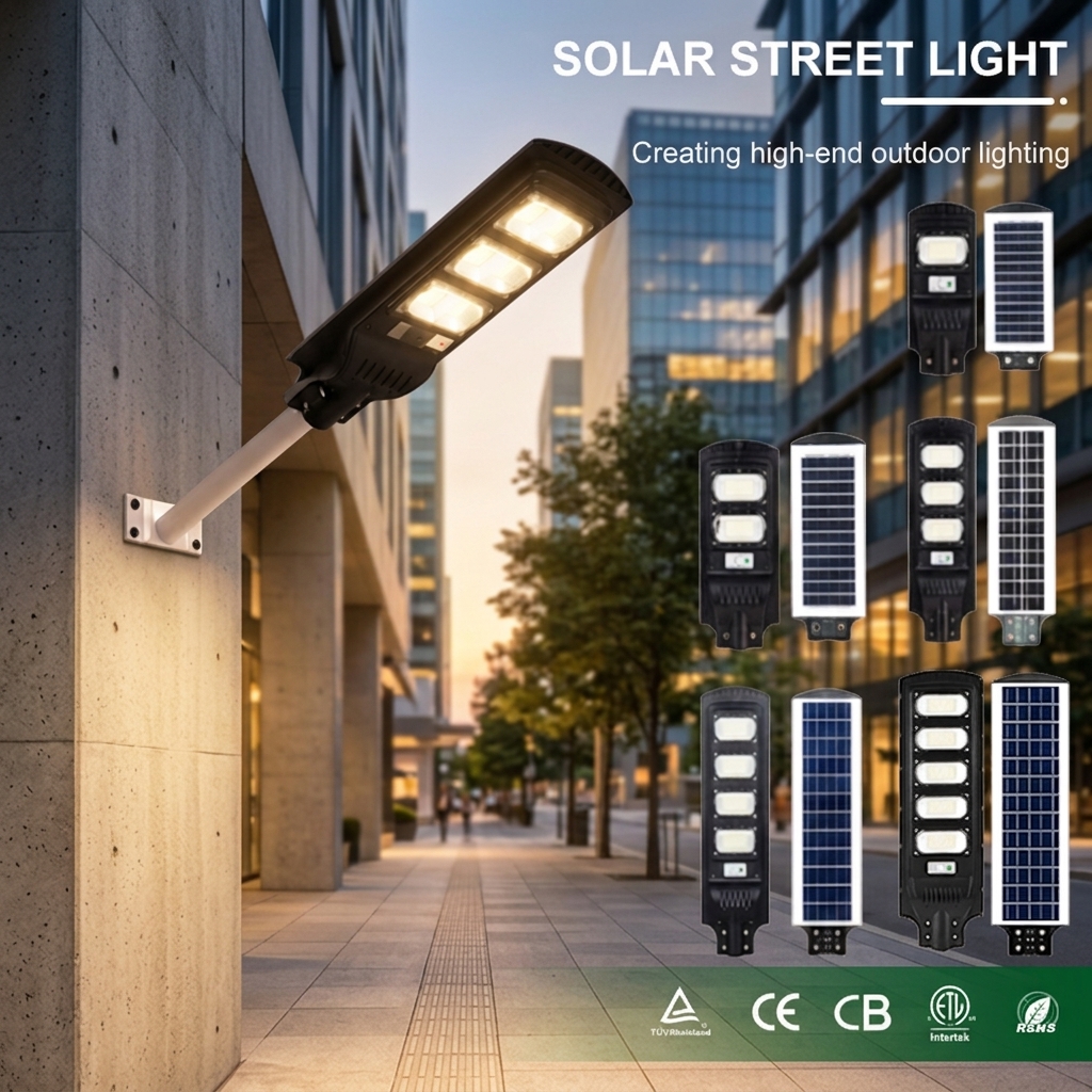 New Arrival 30W 60W 90W 120W 150W ABS Solar Street Motion Lamp Split Solar Street Lamp for Outdoor