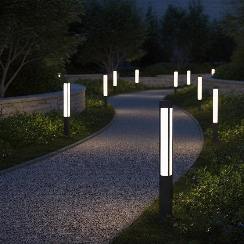 Modern Solar Pole Light LED with Remote Control for Street Garden Plaza