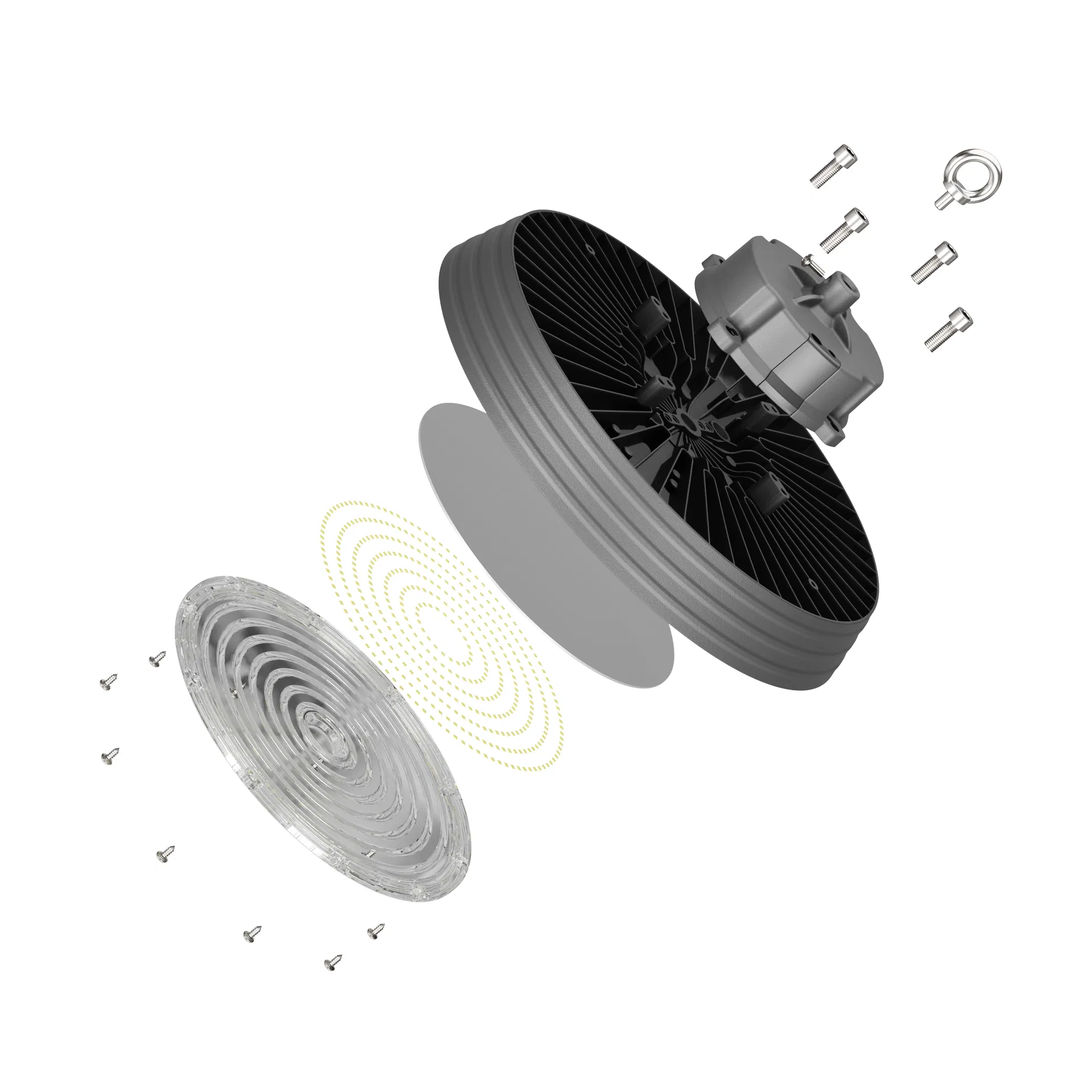 150W Dimming Power LED High Bay UFO Light for Aircraft Hangars