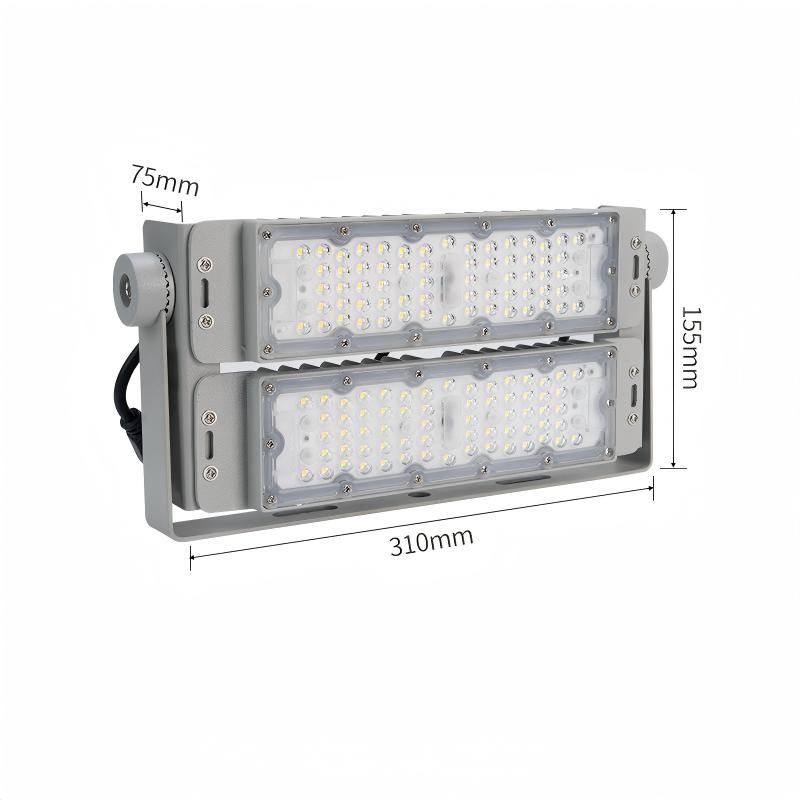 Outdoor &amp; Indoor 50W-900W LED Aluminum Tunnel Lighting IP65 Waterproof Modular Flood Lights with COB Chip