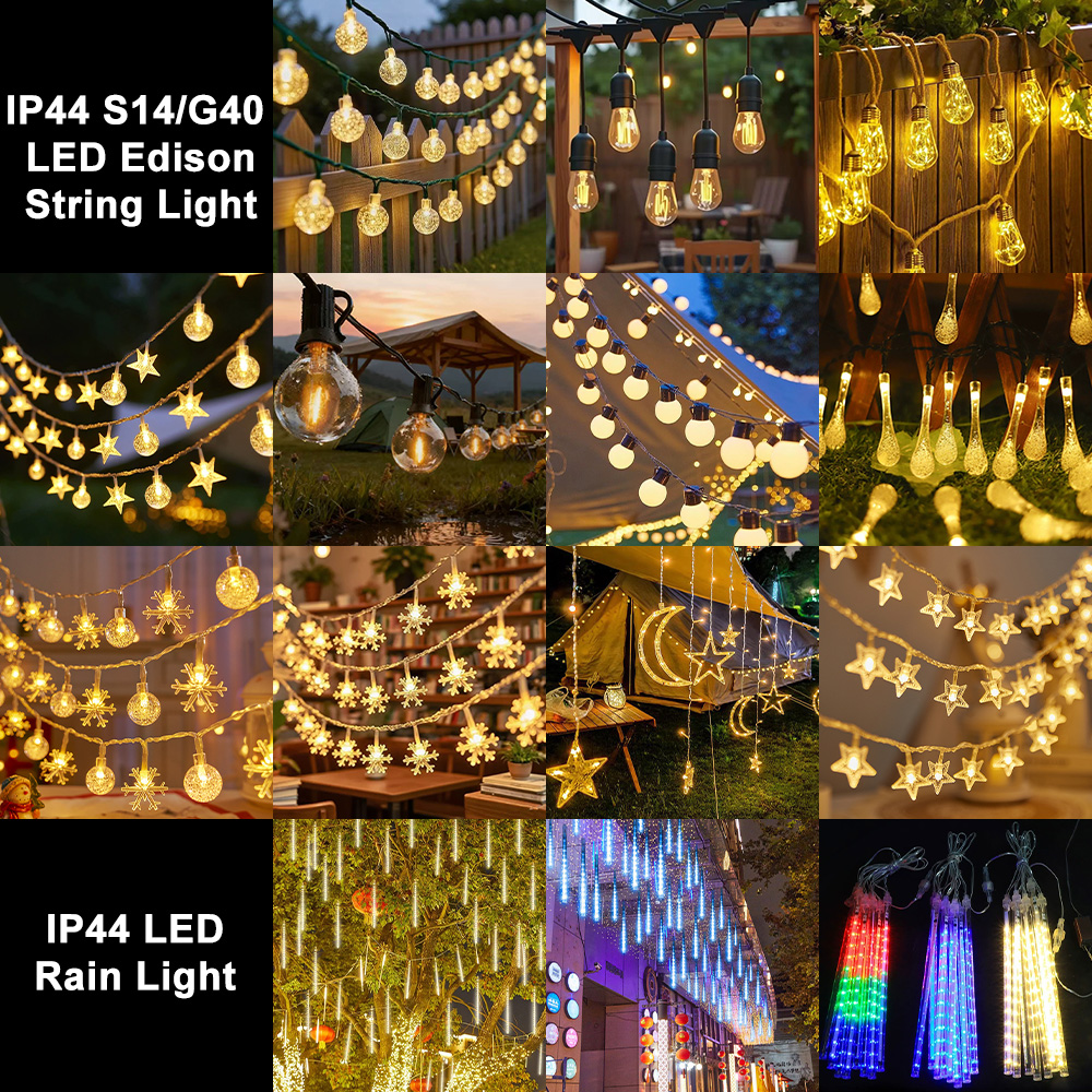 Warm White Yard Wholesale Outdoor Garden Landscape IP44 Lights Patio Holiday Connectable Commercial Decorative LED Icicle Lights