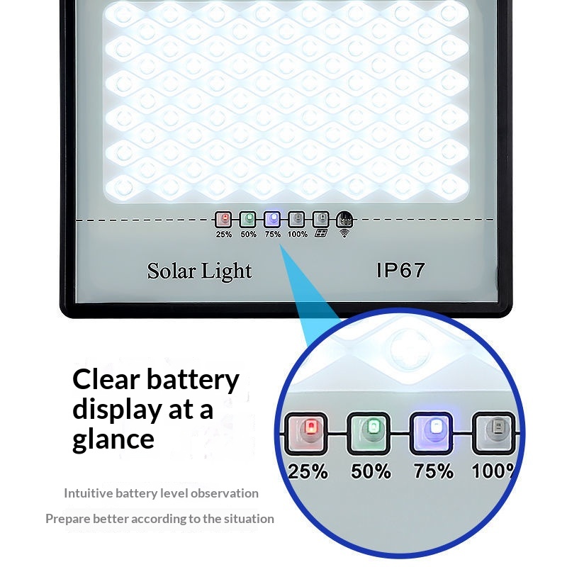 High-Power LED Solar Flood Light &amp; Street Light Outdoor Garden Lighting IP65 Rated Photovoltaic Wholesale