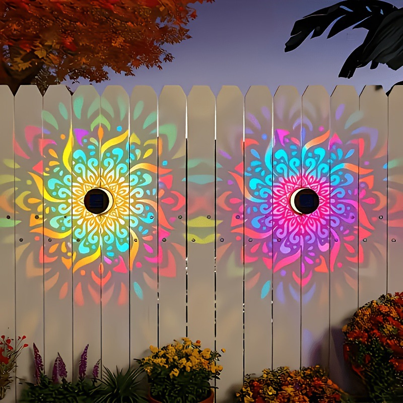 Solar Outdoor Courtyard Mandala Iron Art Waterproof Villa Garden Atmosphere Decoration Landscape Lawn Decoration Light