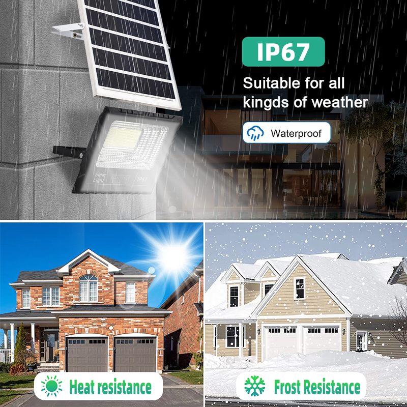 OKELI High Lumen Outdoor Waterproof Smd Ip65 25 40 60 100 200 300 Watt Remote Control ABS Solar Led Flood Light Floodlight