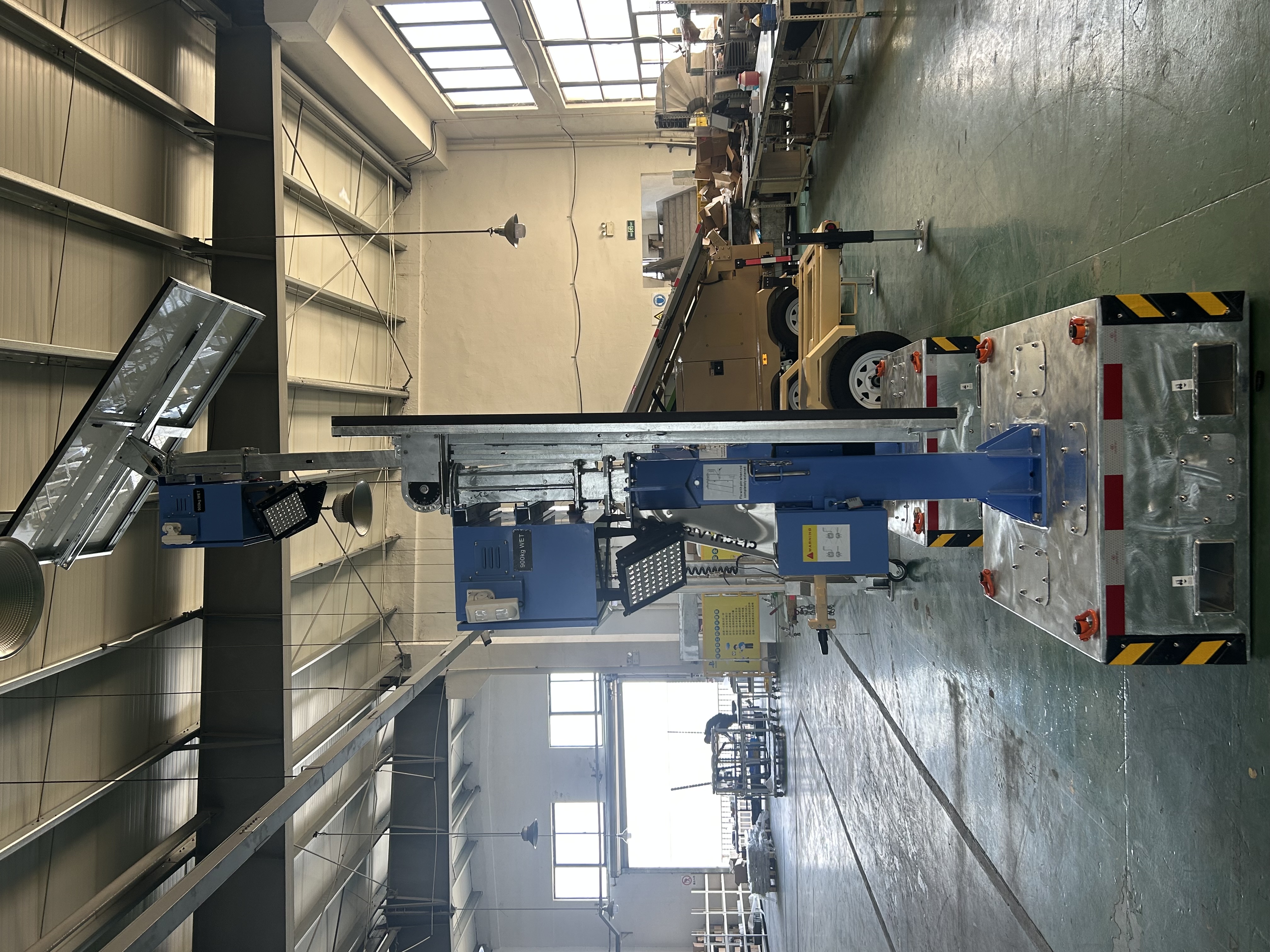 Ready To Ship Solar Powered LED Light Tower Telescopic Mast Trailer Mounted Solar For Road Construction