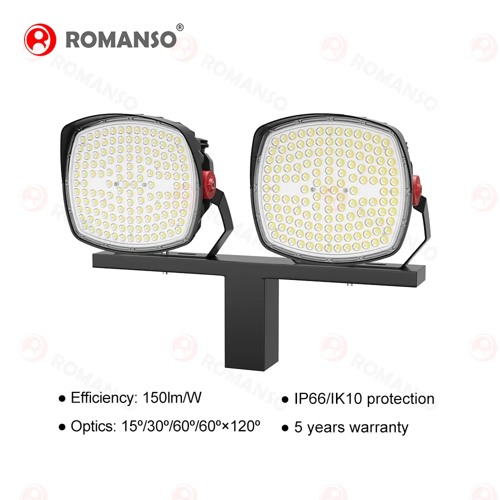 5 Years Warranty Assembly Structure Playground Light IP66 Ik10 6500K LED Flood Lighting 1000W