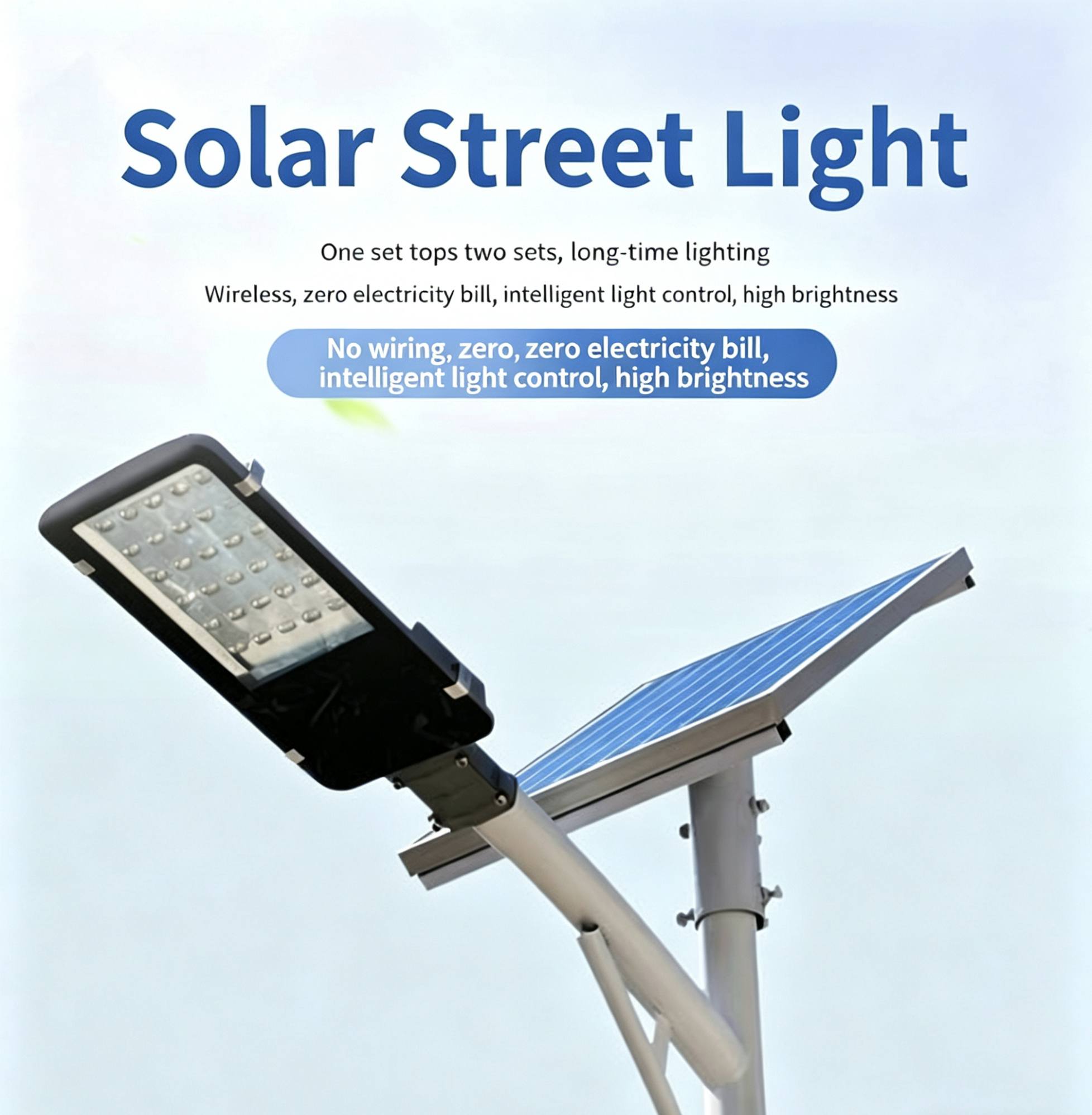 Solar LED Street Light Split Type IP65 Waterproof for Road Use