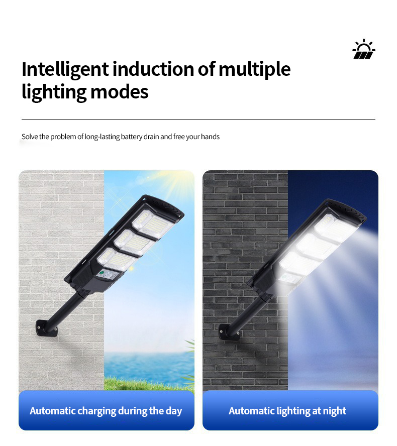 Solar street light detailed view 3