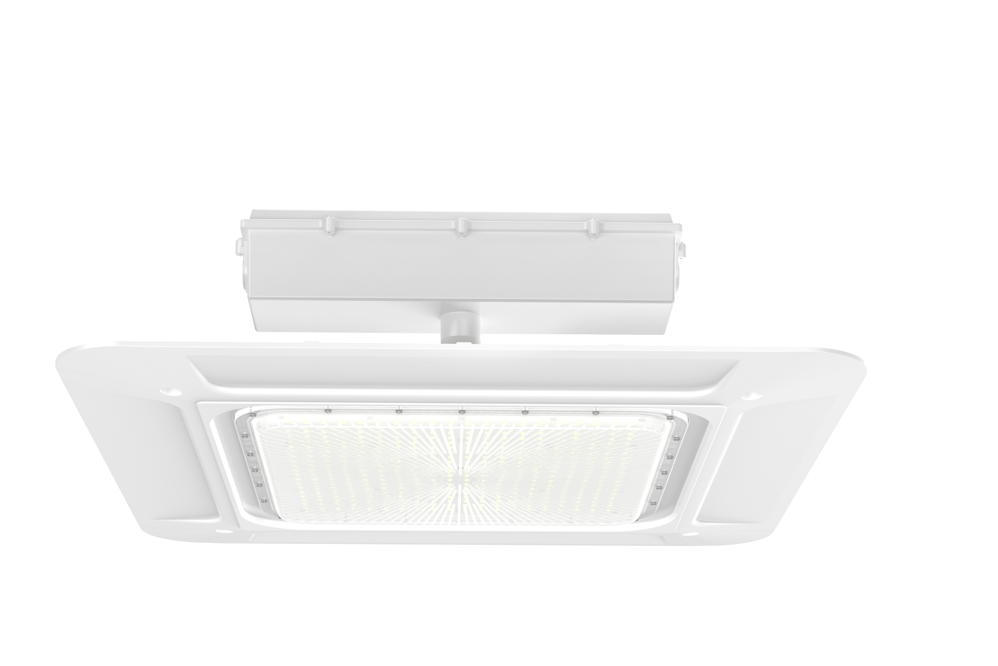 Recessed LED Canopy Light IP65 Rated Wall Mounted Industrial Wall Lights 180W 200W 240W Aluminum Gas Station Lights Chinese