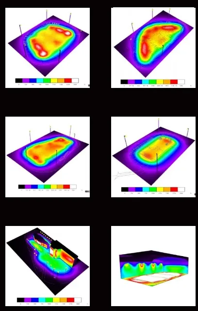 Dialux lighting simulation for sports stadium project