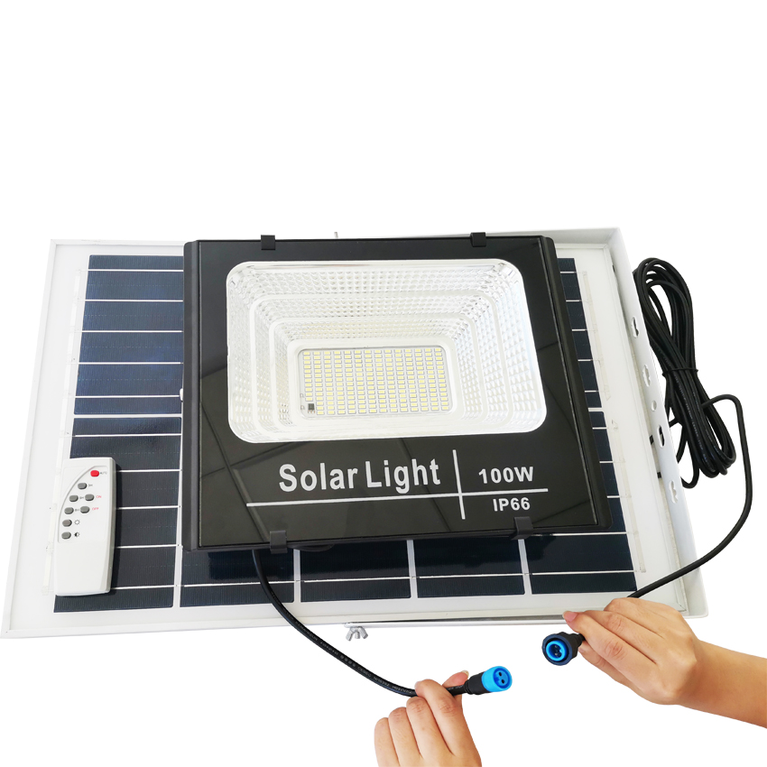25W Dusk Till Dawn Solar Floodlight with LED Aluminum Body Home Solar Energy System for Outdoor Garden IP65 Rated