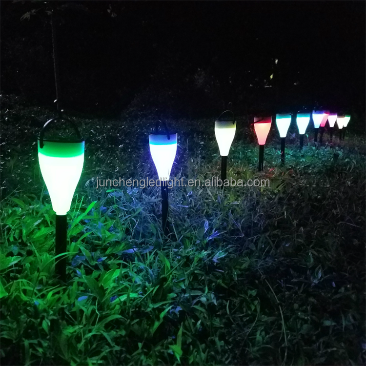 IP65 Waterproof Outdoor LED Garden Light Adjustable Cold/Warm White Solar Lawn Spot Light