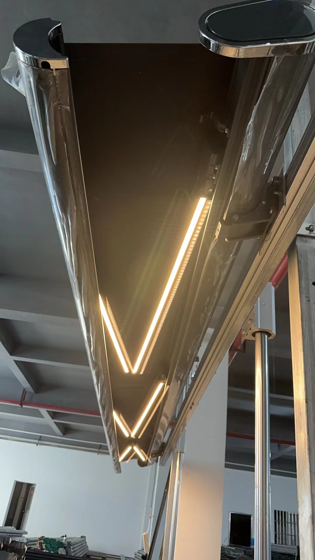 Outdoor Retractable Awning With Motor Control And LED Lights Garden Canopy Sun Shade Full Cassette Awning