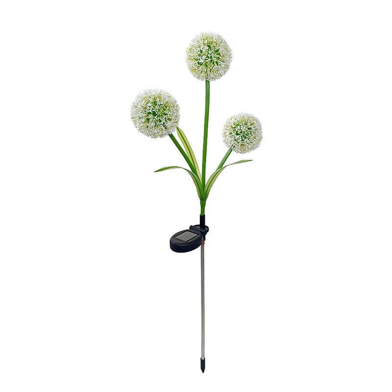 LED Solar Dandelion Floor Lamp Waterproof Small Outdoor Garden Lighting For Courtyard And Park Solar Panel Powered