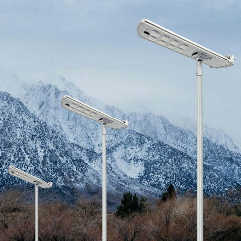 Integrated All-in-One 30W/80W Sensor Remote Control IP65 Waterproof Highway Battery-Powered Self-Cleaning LED Solar Street Light