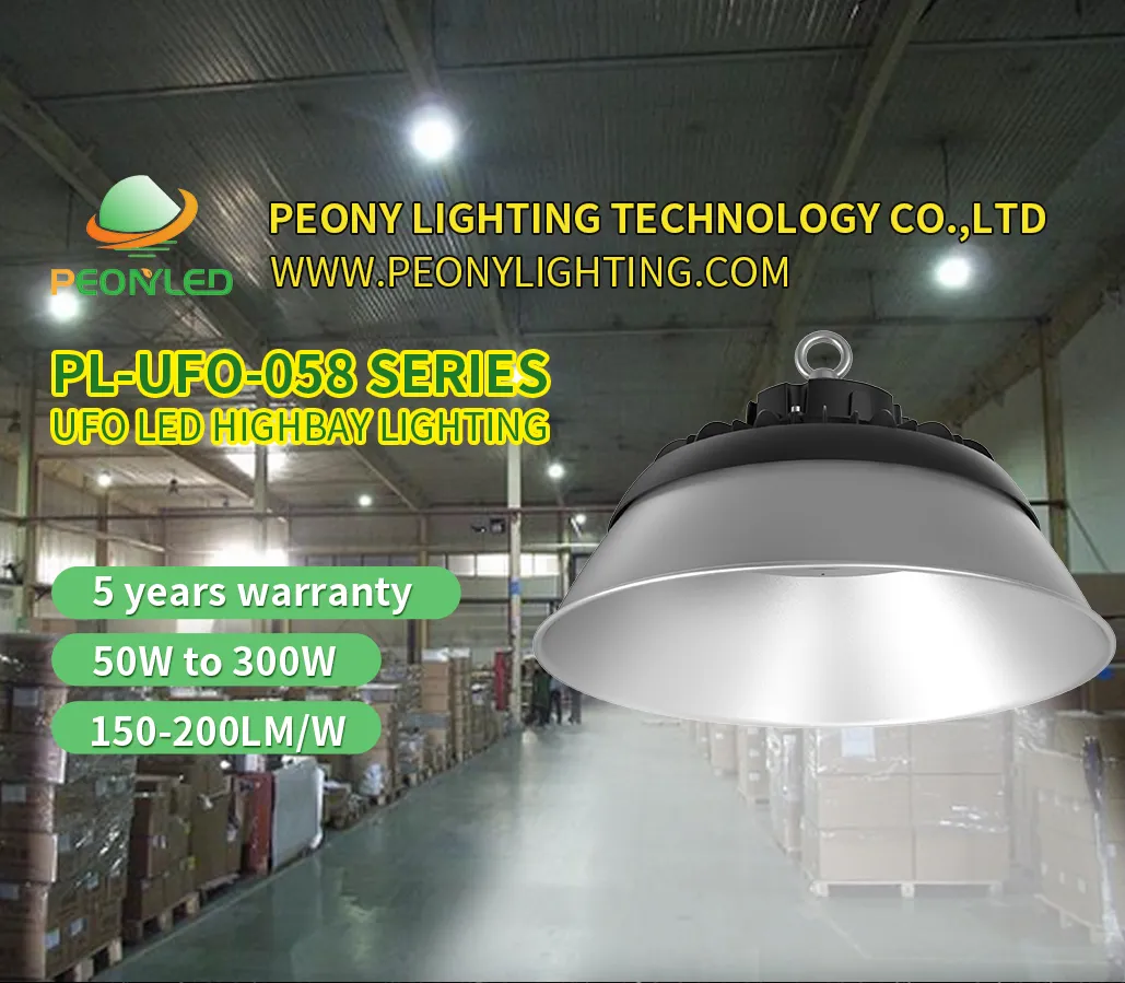 Hot Sale 100W 150W 200W 240W 300W Industrial Store Horse Lighting IP66 Waterproof UFO Warehouse LED High Bay Light
