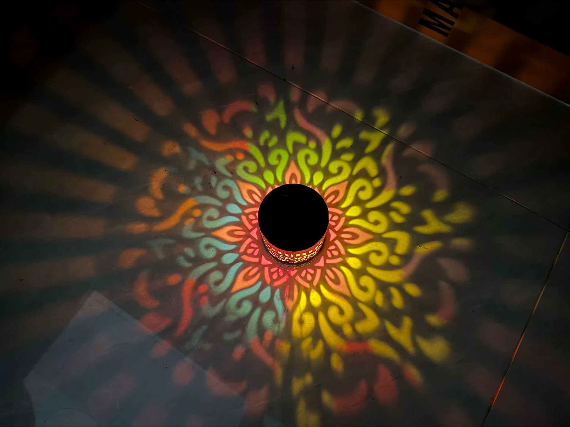 Solar Outdoor Courtyard Mandala Iron Art Waterproof Villa Garden Atmosphere Decoration Landscape Lawn Decoration Light