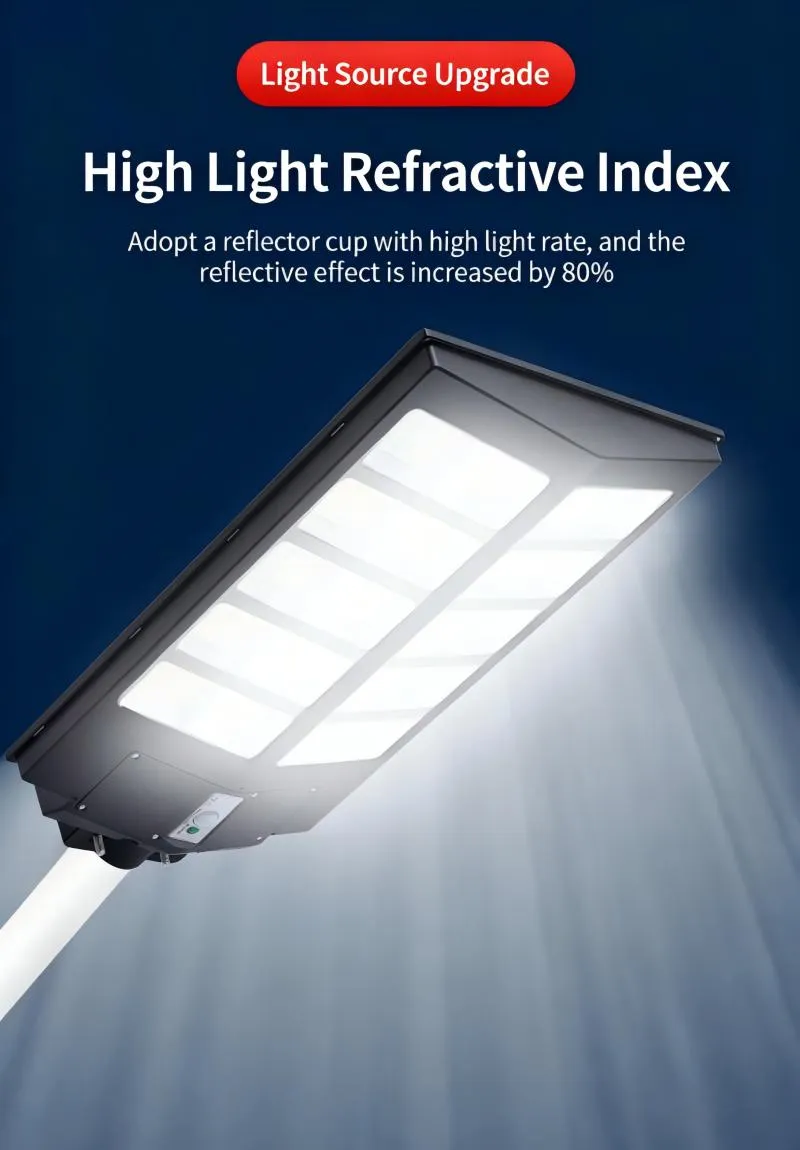 Integrated All-in-One Solar Street Lamp Dusk to Dawn Auto on off 600W LED IP66 for Countryside Road Community Plaza Street Light
