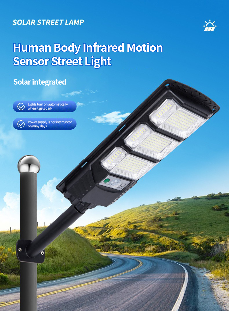 Solar street light detailed view 1