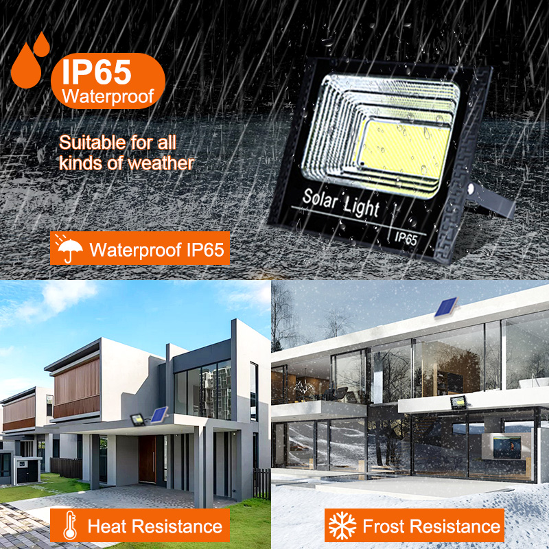 Super Bright IP67 ABS Solar Flood Light Outdoor Waterproof LED 40W-200W for Road Use