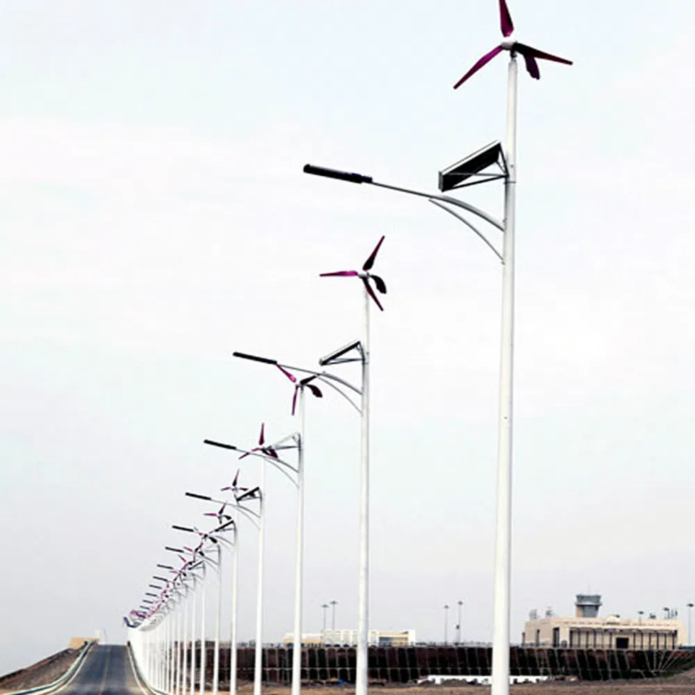 Hepu Wind Hybrid Solar Powered LED Street Lights for Road Path Garden Square Plaza