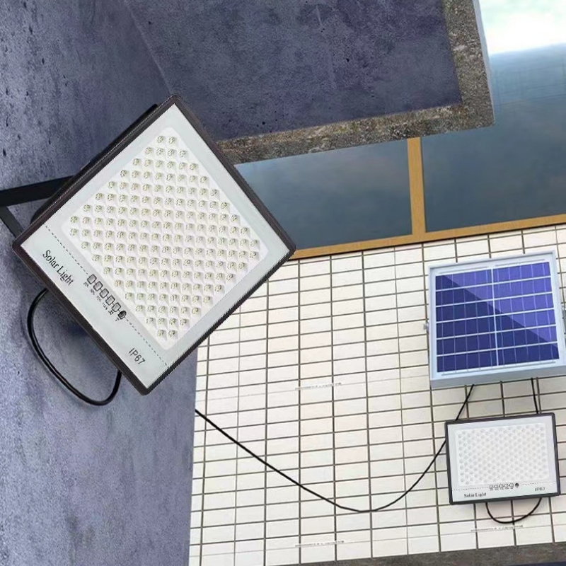 1X2 Solar Panel Two Lamps 45W 60W 100W 200W Solar LED Flood Light