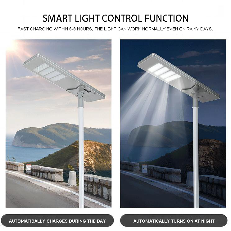 Integrated Solar Street Light Special for Rural Roads, Fast Charging, All-weather Stable Lighting