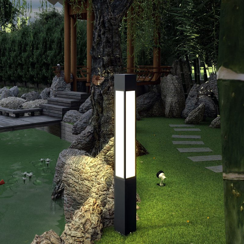 Modern Solar Pole Light LED with Remote Control for Street Garden Plaza
