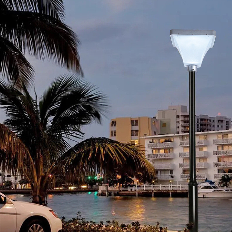 Aluminum LED UFO Lawn Lamp Solar Garden Light for Walkway Plaza Park Road