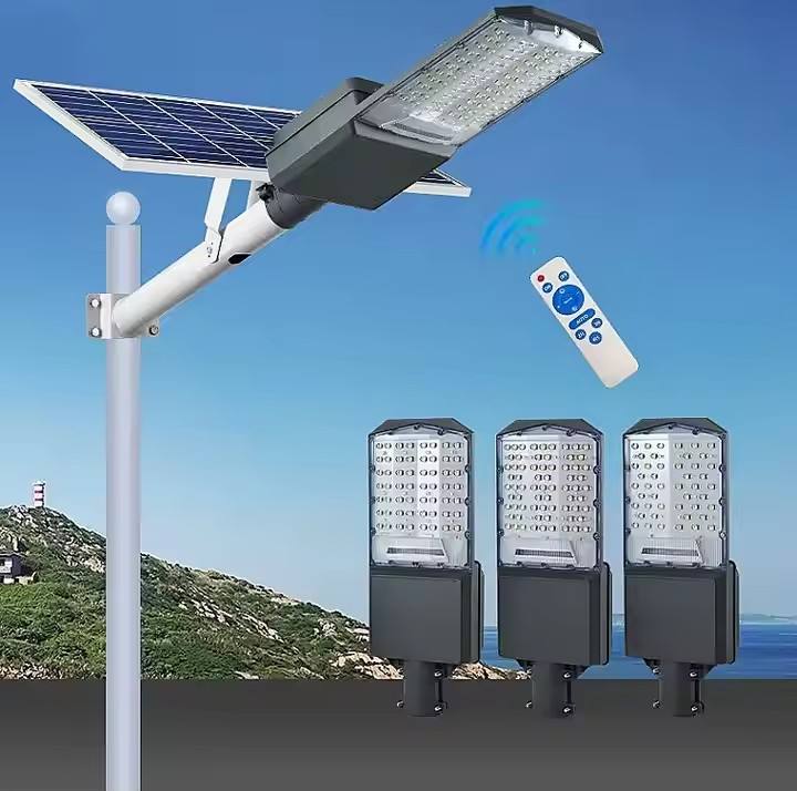 IP65 Outdoor Solar LED Street Light All-in-One Design With Built-in Panel And Battery