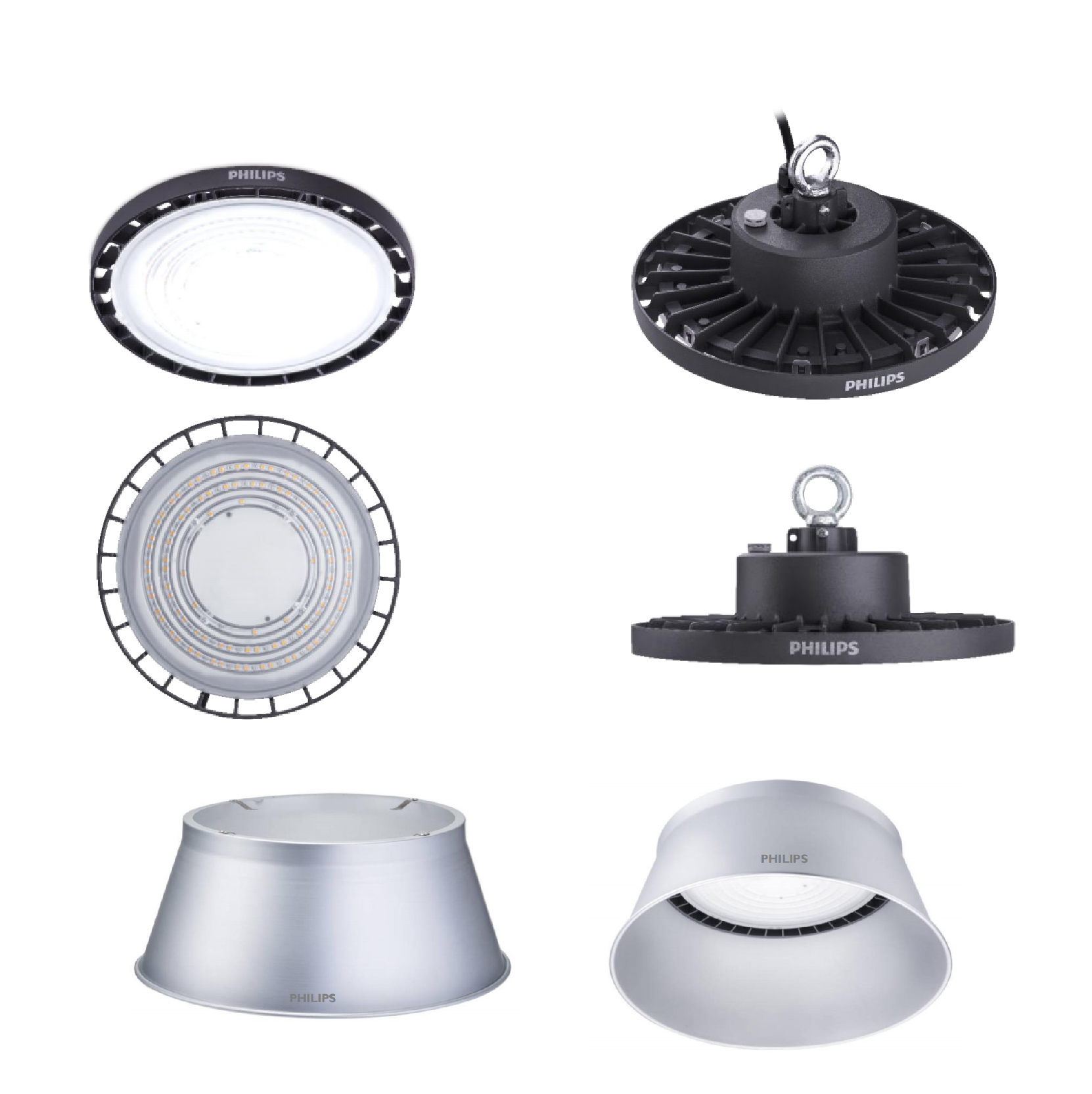 Easy Installation Indoor Industrial 120w 180w 200w 240w Die-Cast Aluminum Led High Bay Light Philips Led Canopy Light