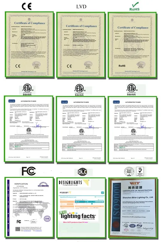 LED Linear High Bay Light Certifications