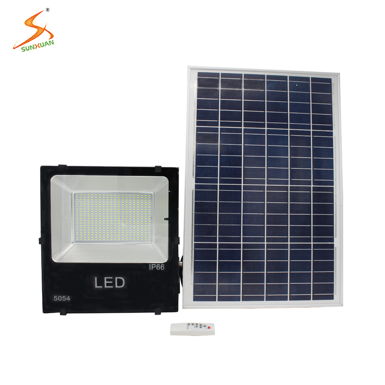 Aluminum Split All in Two Solar Energy Flood Light LED Solar Street Lighting 100W Wall Mounted