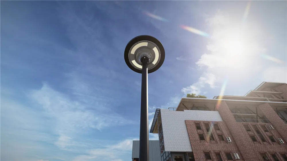 CE Modern Outdoor Mj-Ew800 UFO LED Solar Street Light for Garden Plaza Pathway Parking Lot