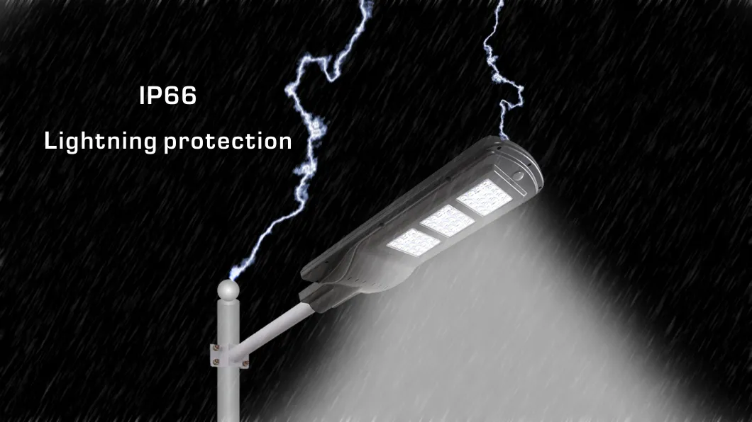Plastic Integreted Polycrystalline Plaza Solar Street Light Setup