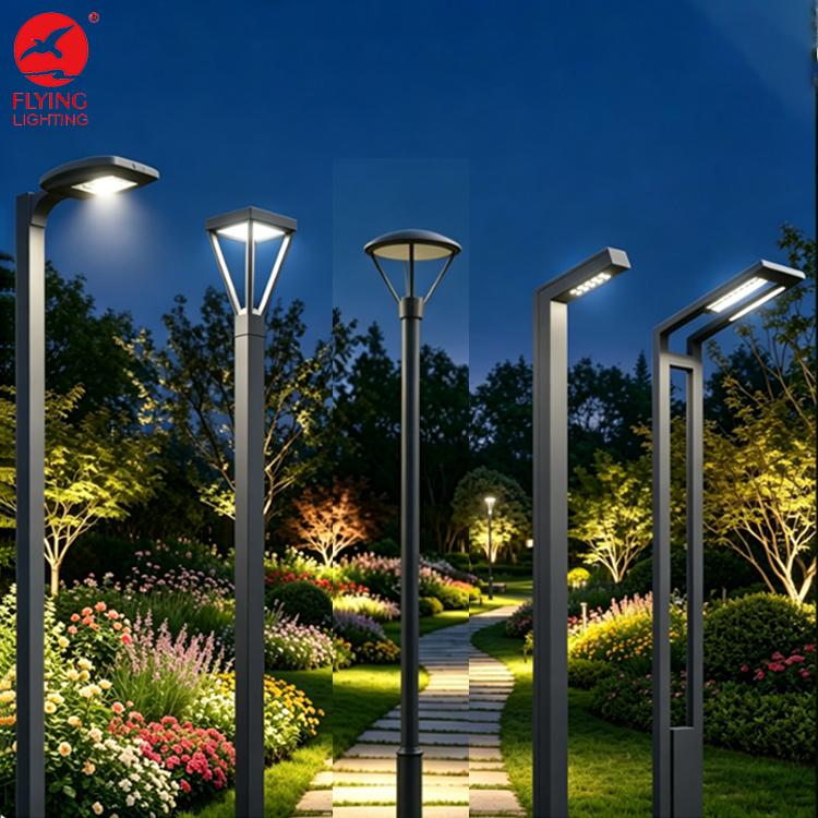 Customized Outdoor Waterproof Aluminum Led Lamp Pole Villa Courtyard LED Landscape Garden Light