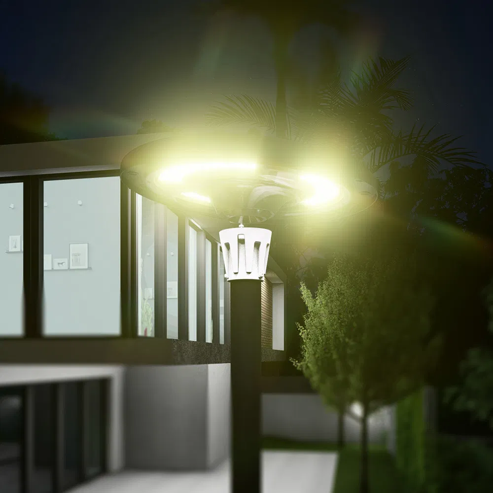CE Modern Outdoor Mj-Ew800 UFO LED Solar Street Light for Garden Plaza Pathway Parking Lot