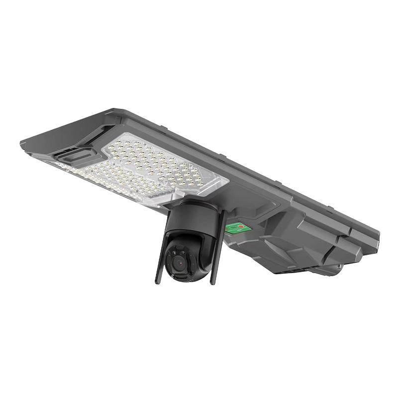 New All-in-One Solar LED Street Light with 4G WiFi Motion Sensor Camera Design IP65 ABS Lamp Body