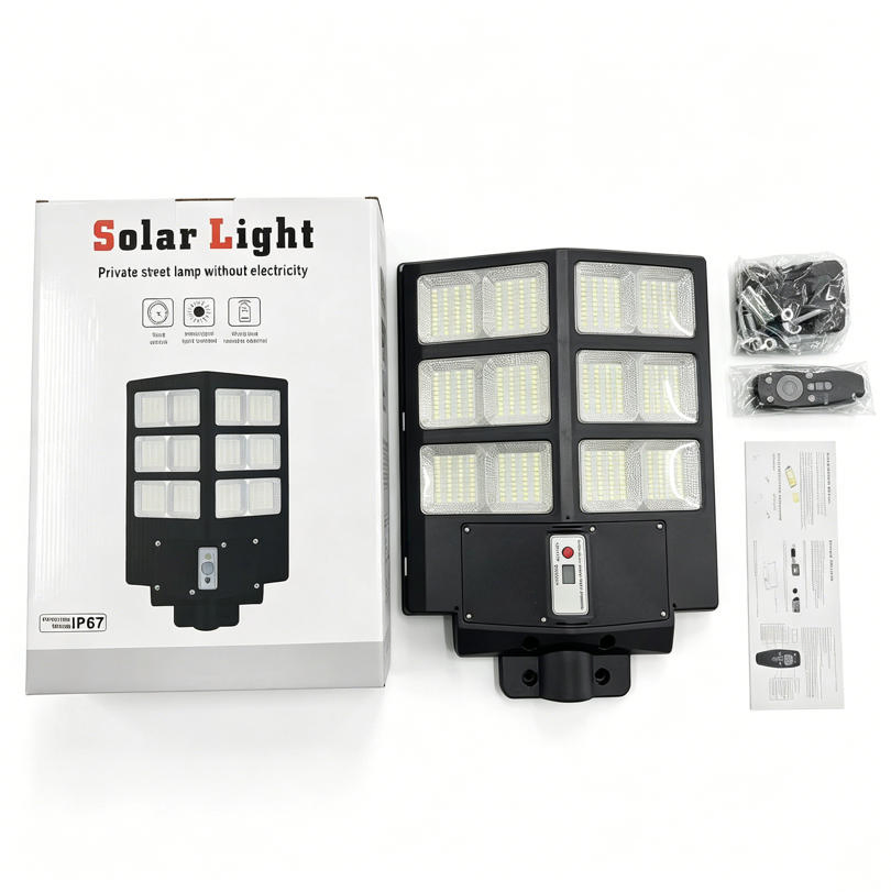 Integrated All-in-One Solar Street Lamp Dusk to Dawn Auto on off 600W LED IP66 for Countryside Road Community Plaza Street Light