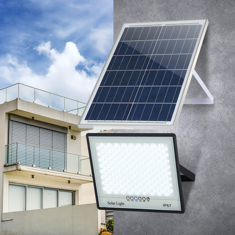 High-Power LED Solar Flood Light &amp; Street Light Outdoor Garden Lighting IP65 Rated Photovoltaic Wholesale