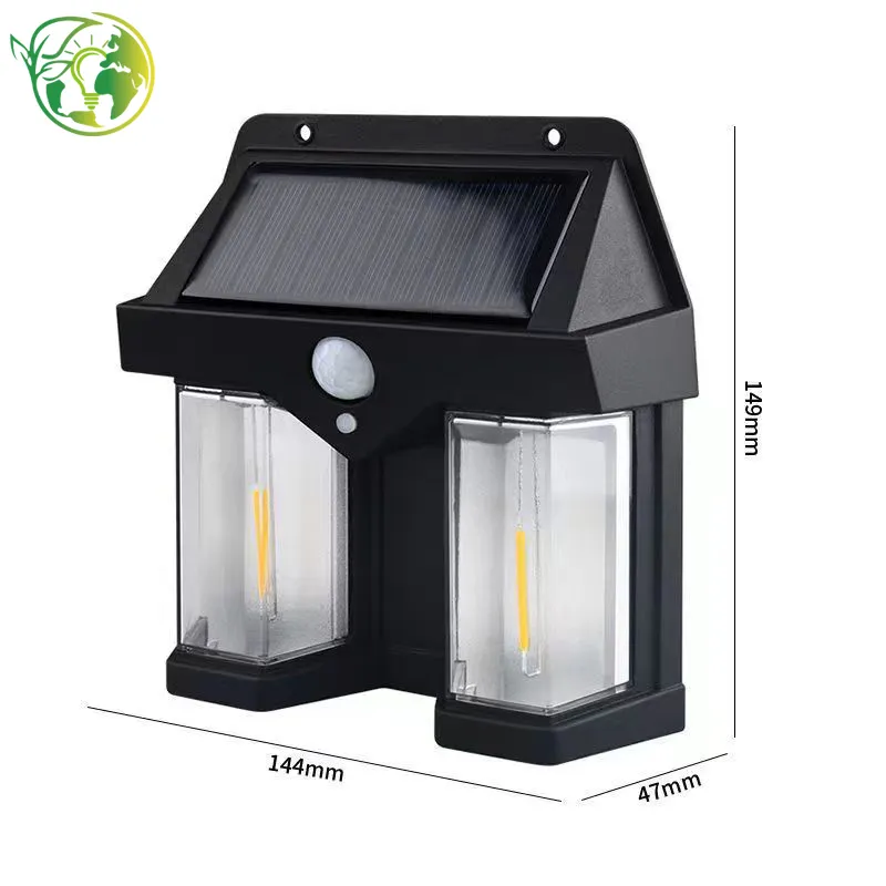 Heat-Dissipating Solar Wall Light for High-Temp Areas with Aluminum Heat Sink