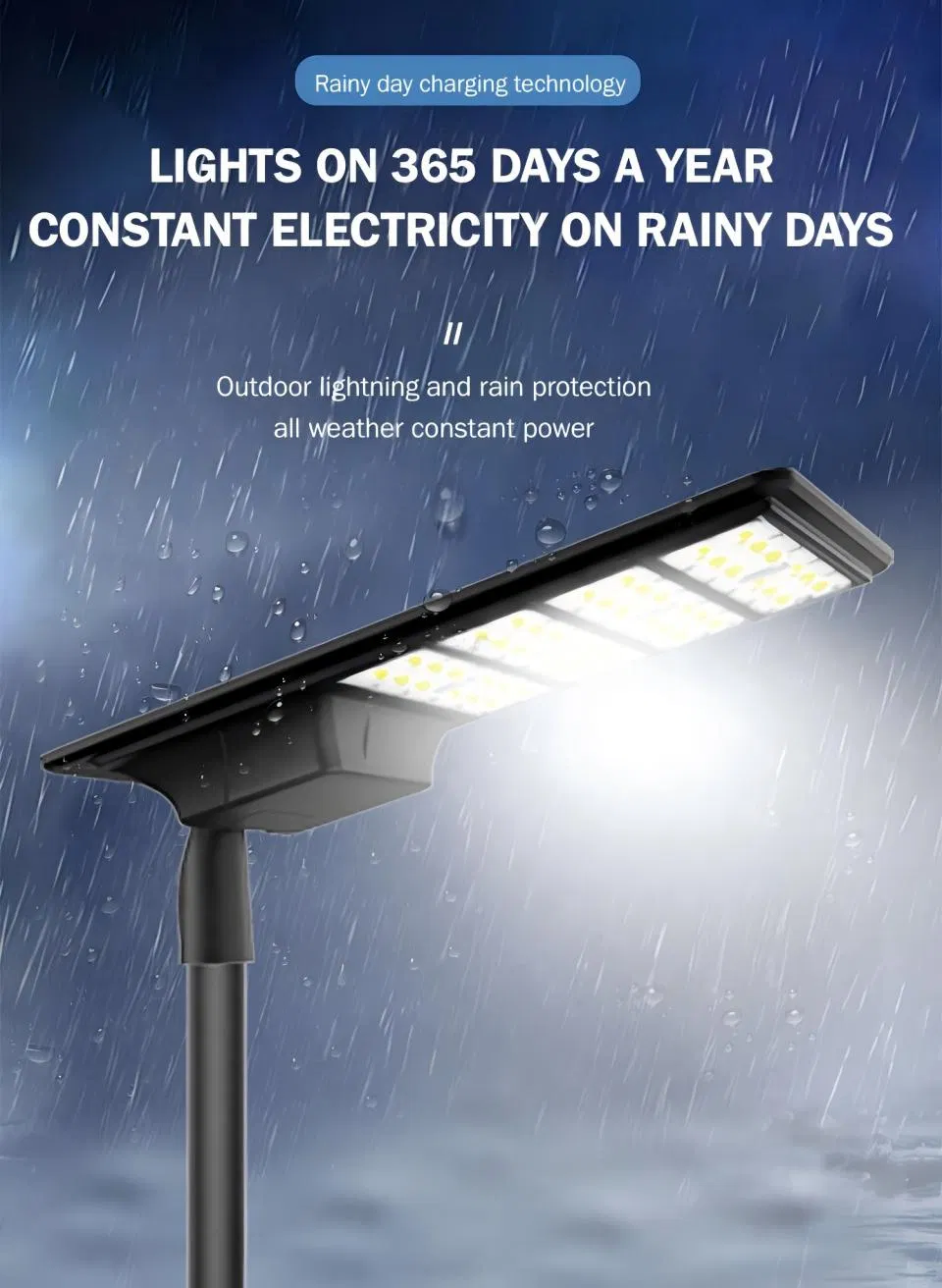 Solar Garden Light Solar Landscape Light 1m-5m High Lumen Solar Powered LED Light Energy Saving for Garden Plaza