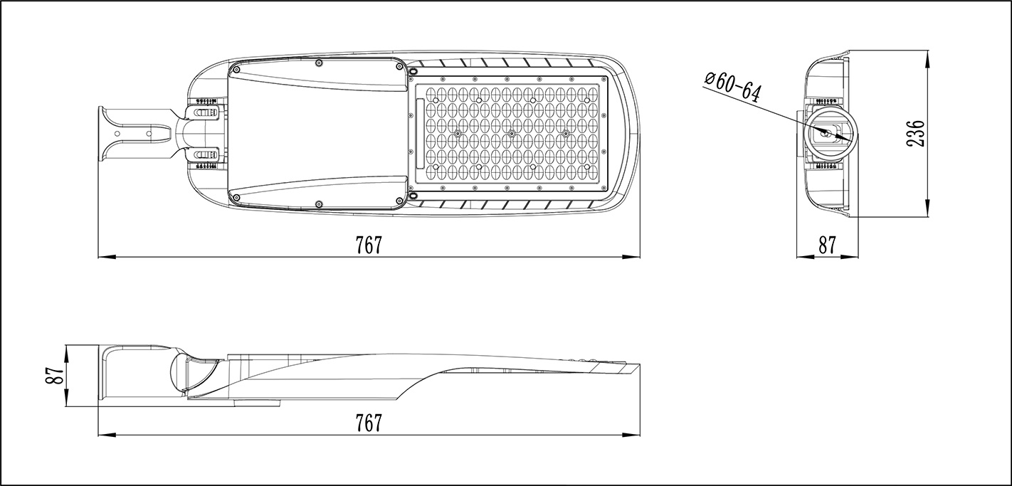 JYTL06M 50AH/12.8V 200lm/w 120W Solar Led Street Light