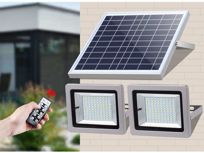 Double head 100W Solar flood light