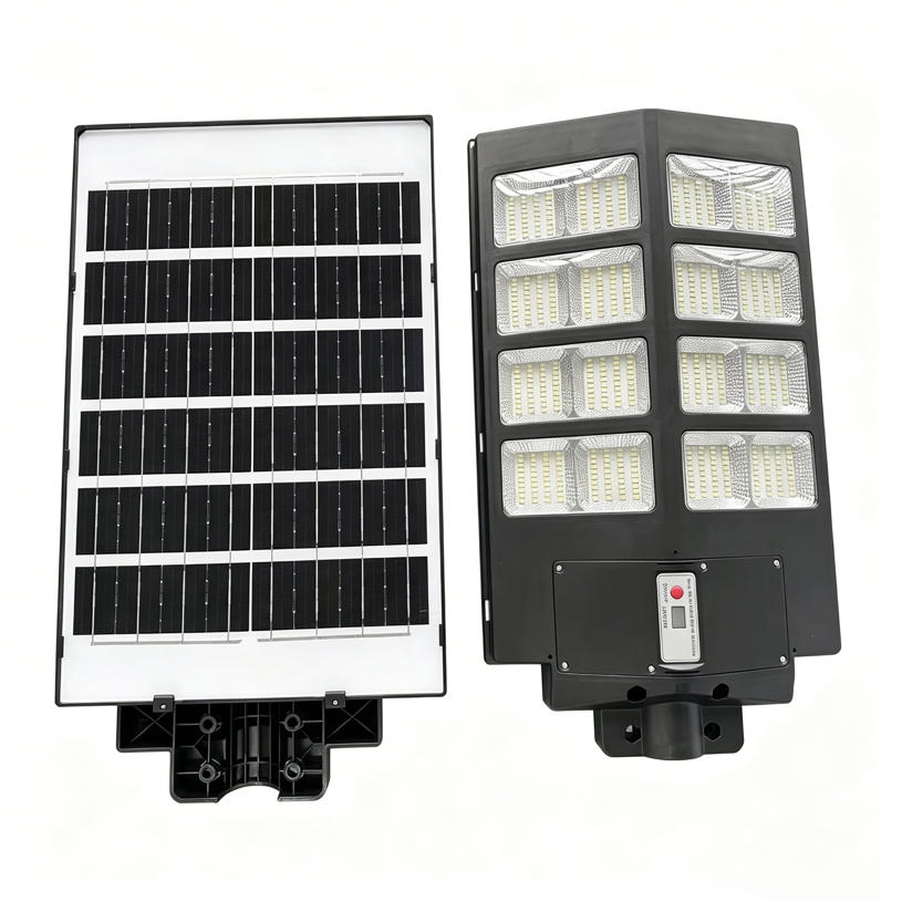 800W High Brightness Integrated All-in-One Solar Street Lamp with Remote Control Auto Dimming IP66 for Highway Plaza Pathway Solar Street Light