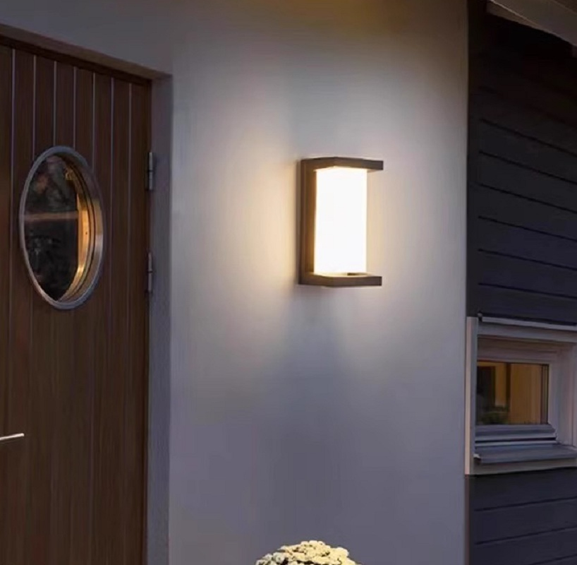 LED Lighting Porch Sconce Outdoor Lamp Balcony Garden Entrance Sensor Control Solar Wall Light