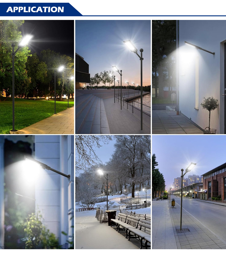 Wholesale 50W 100W 200W Solar LED Street Light IP65 Waterproof 2500-6500K Daylight Control for Villa Garden Rural Road
