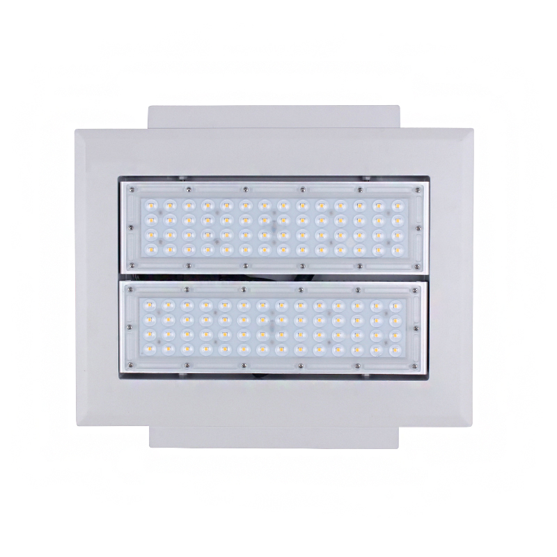 60 80 100W Multifunction LED Canopy Lights with IP65 Rating 5-Year Warranty for Warehouse Gas Station Illumination