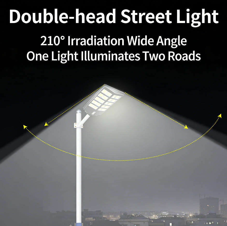Integrated All-in-One Solar Street Lamp Dusk to Dawn Auto on off 600W LED IP66 for Countryside Road Community Plaza Street Light